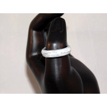 Gray and White Thomsite Ring (Size 8 1/2)
