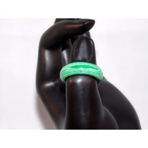 Green and White Thomsite Ring (Size 8)